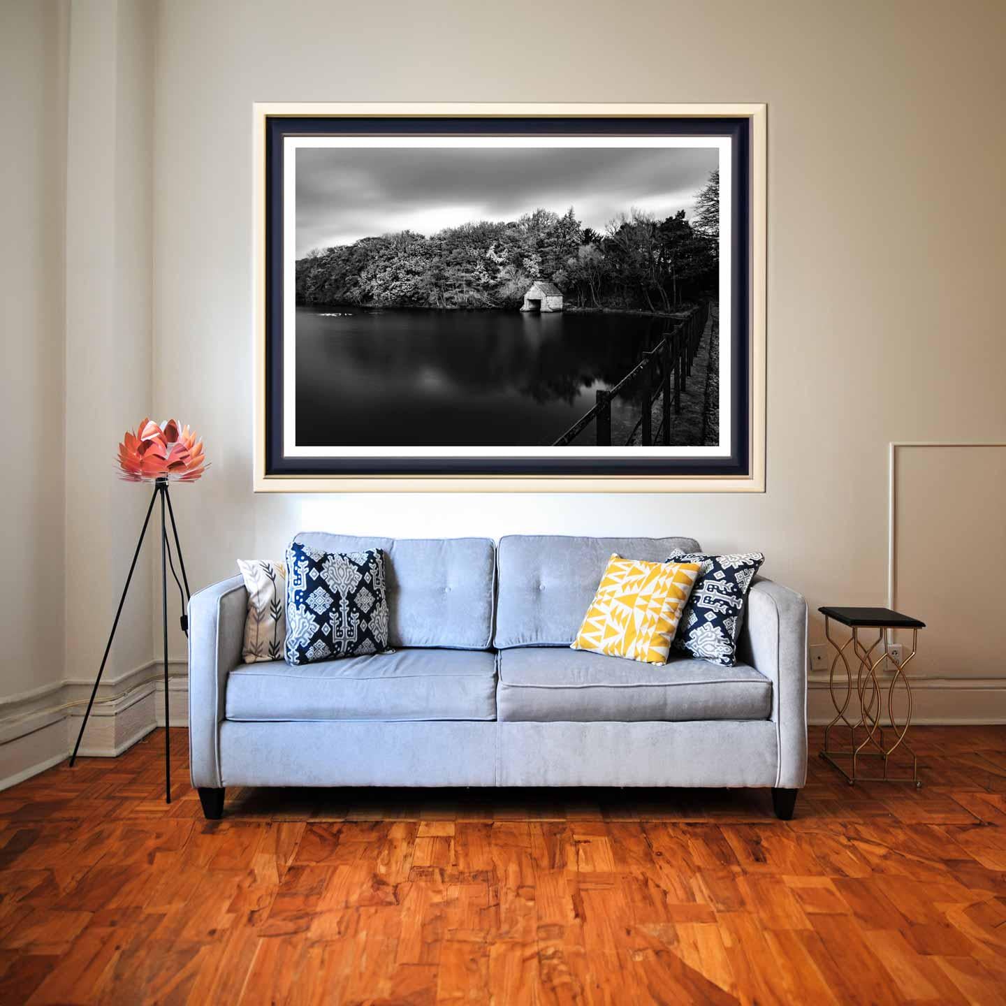 Peak District Countryside Landscape Fine Art Print in Black and White, A4, A3, A2