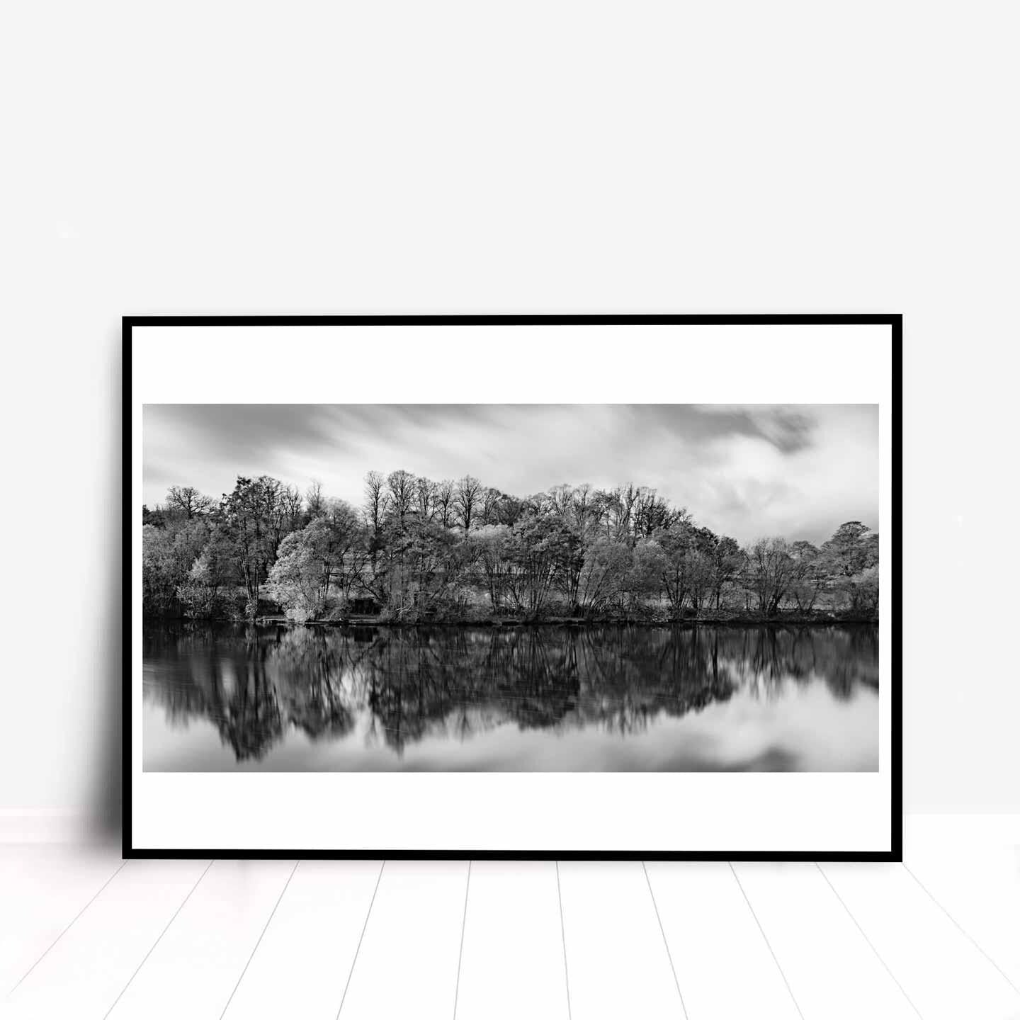 Peak District Countryside Landscape Fine Art Print in Black and White, A4, A3, A2