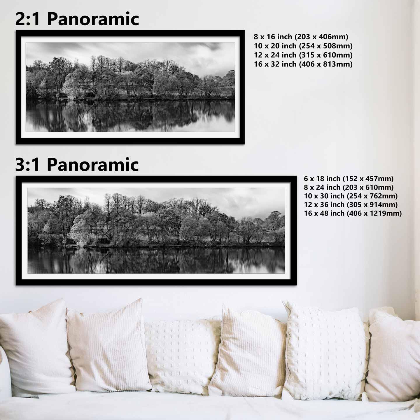 Peak District Countryside Landscape Fine Art Print in Black and White, A4, A3, A2
