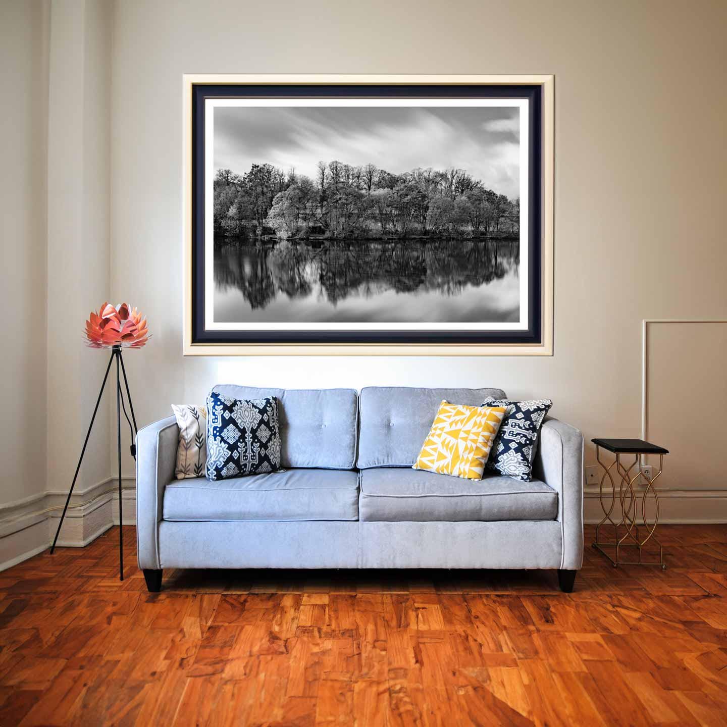 Peak District Countryside Landscape Fine Art Print in Black and White, A4, A3, A2