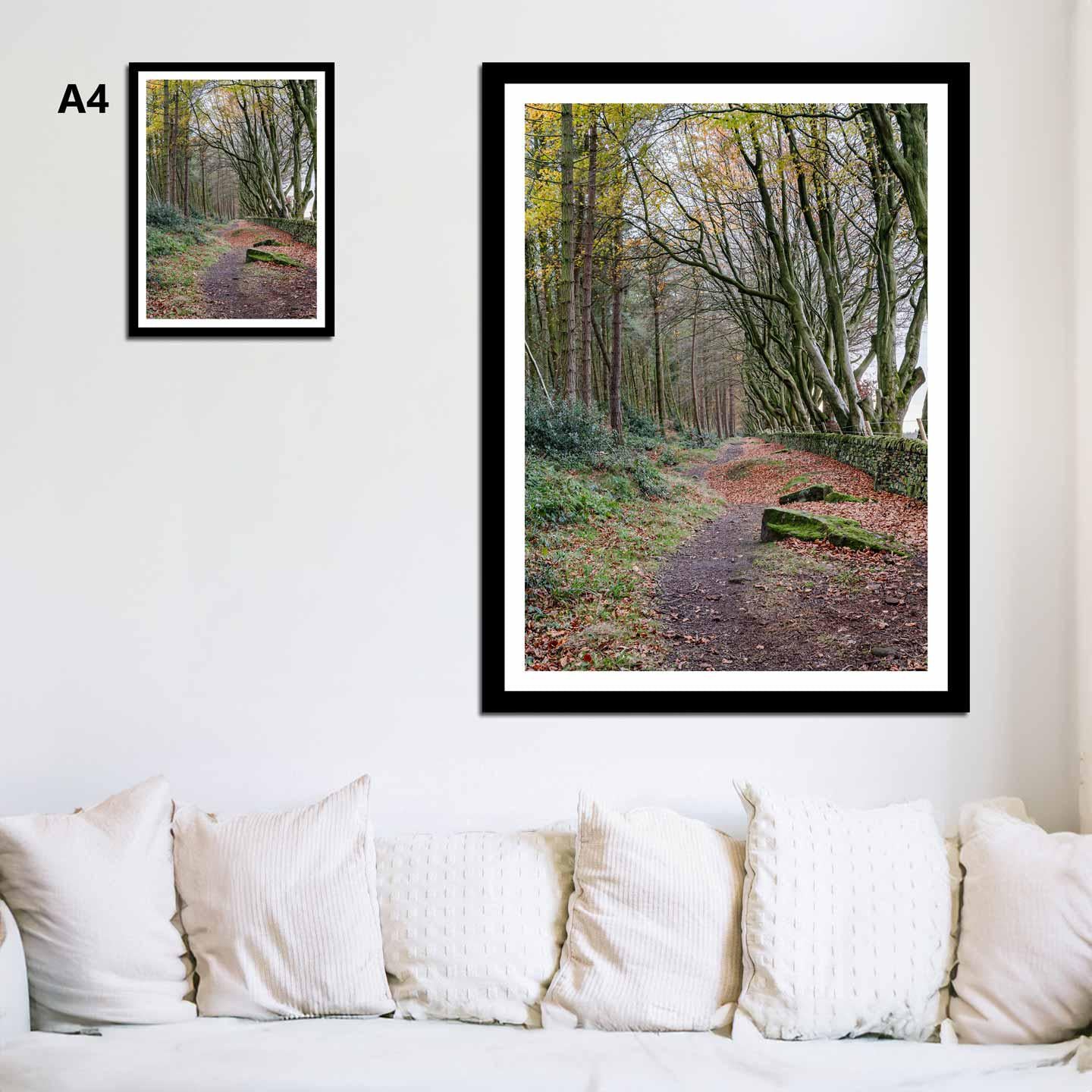 Peak District Countryside Landscape Fine Art Print, A4, A3, A2