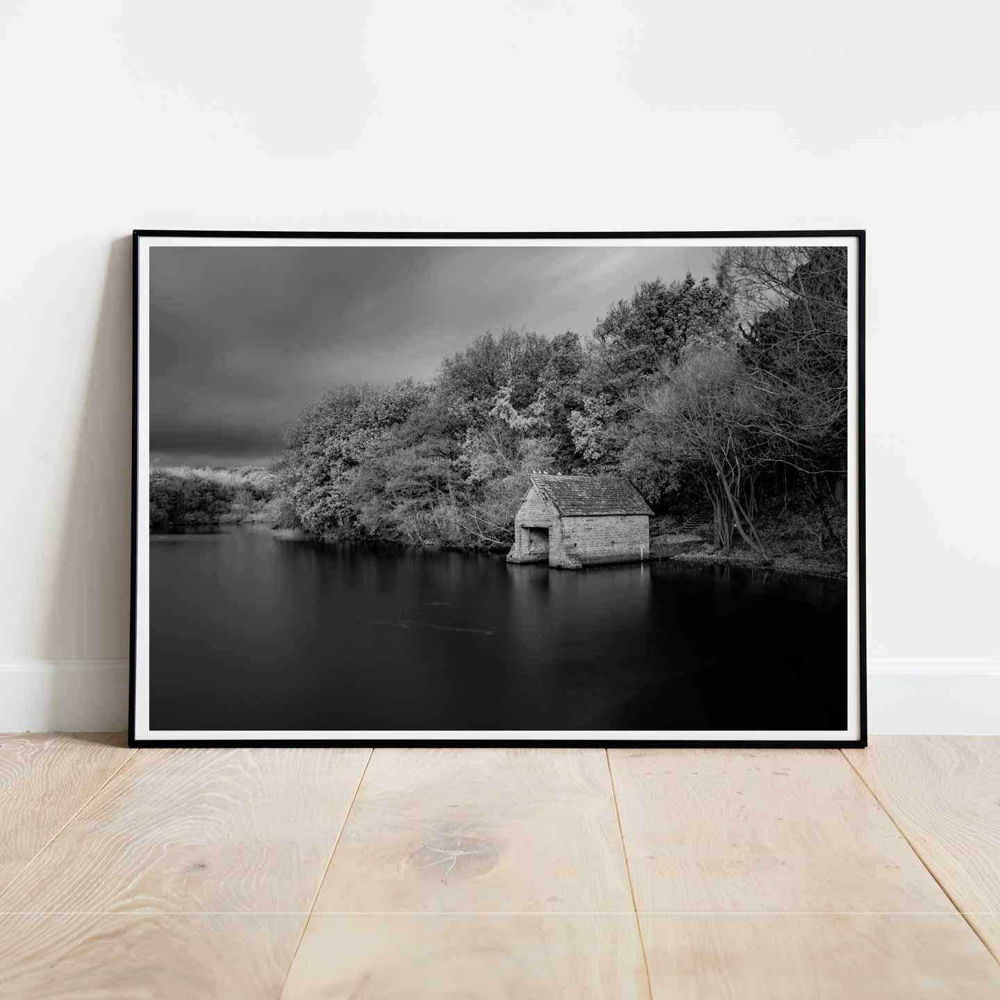 Peak District Countryside Landscape Fine Art Print in Black and White, A4, A3, A2