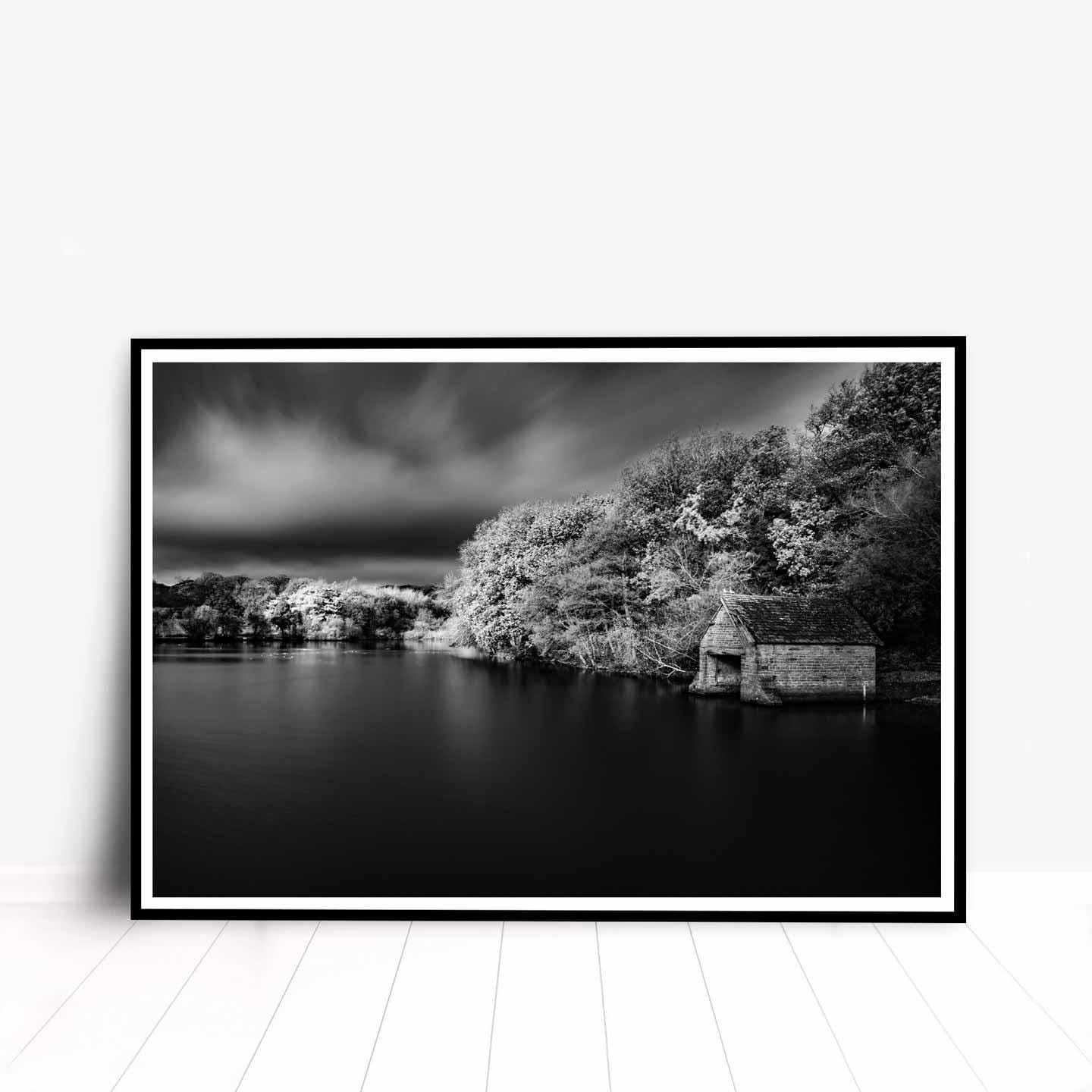 Peak District Countryside Landscape Fine Art Print in Black and White, A4, A3, A2