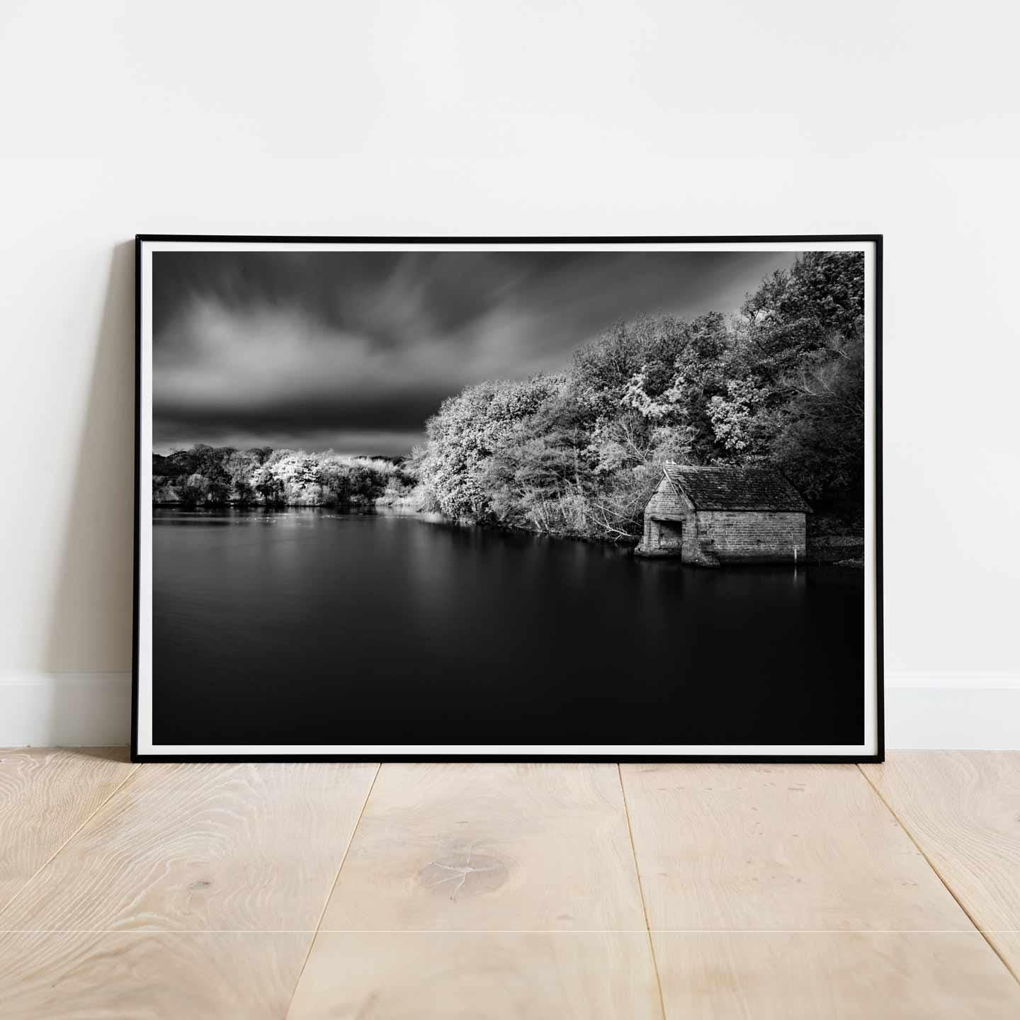 Peak District Countryside Landscape Fine Art Print in Black and White, A4, A3, A2