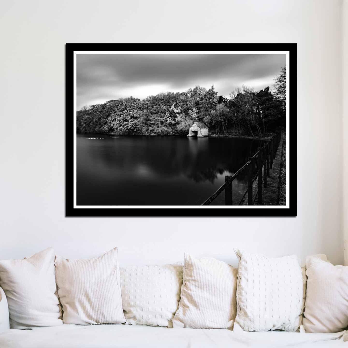 Peak District Countryside Landscape Fine Art Print in Black and White, A4, A3, A2
