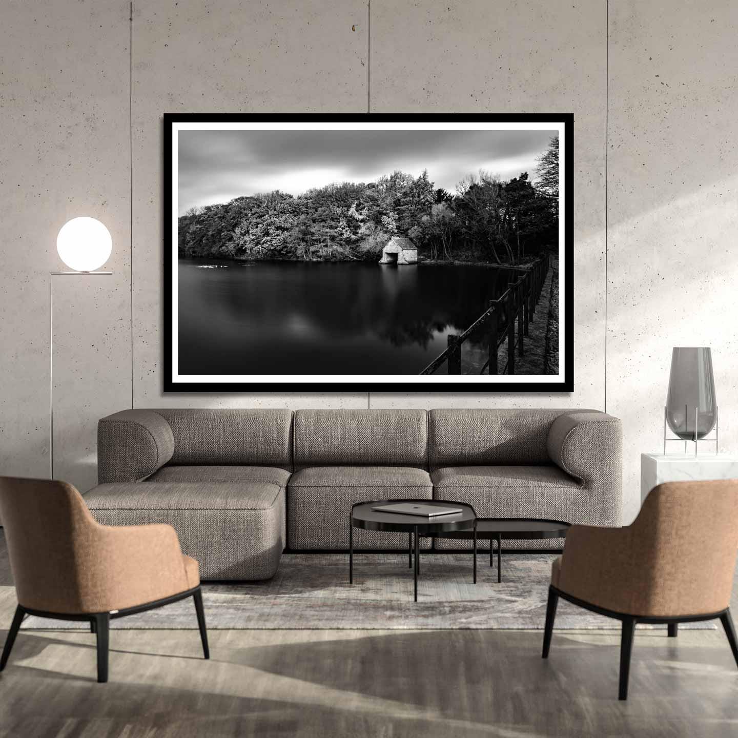Peak District Countryside Landscape Fine Art Print in Black and White, A4, A3, A2