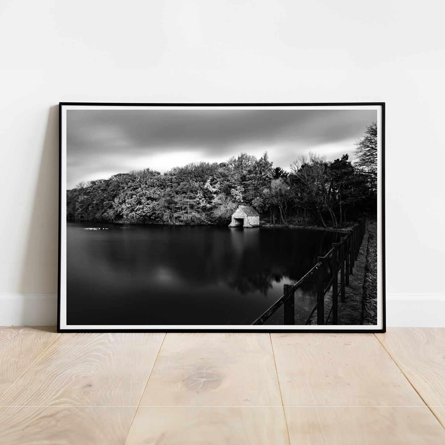 Peak District Countryside Landscape Fine Art Print in Black and White, A4, A3, A2