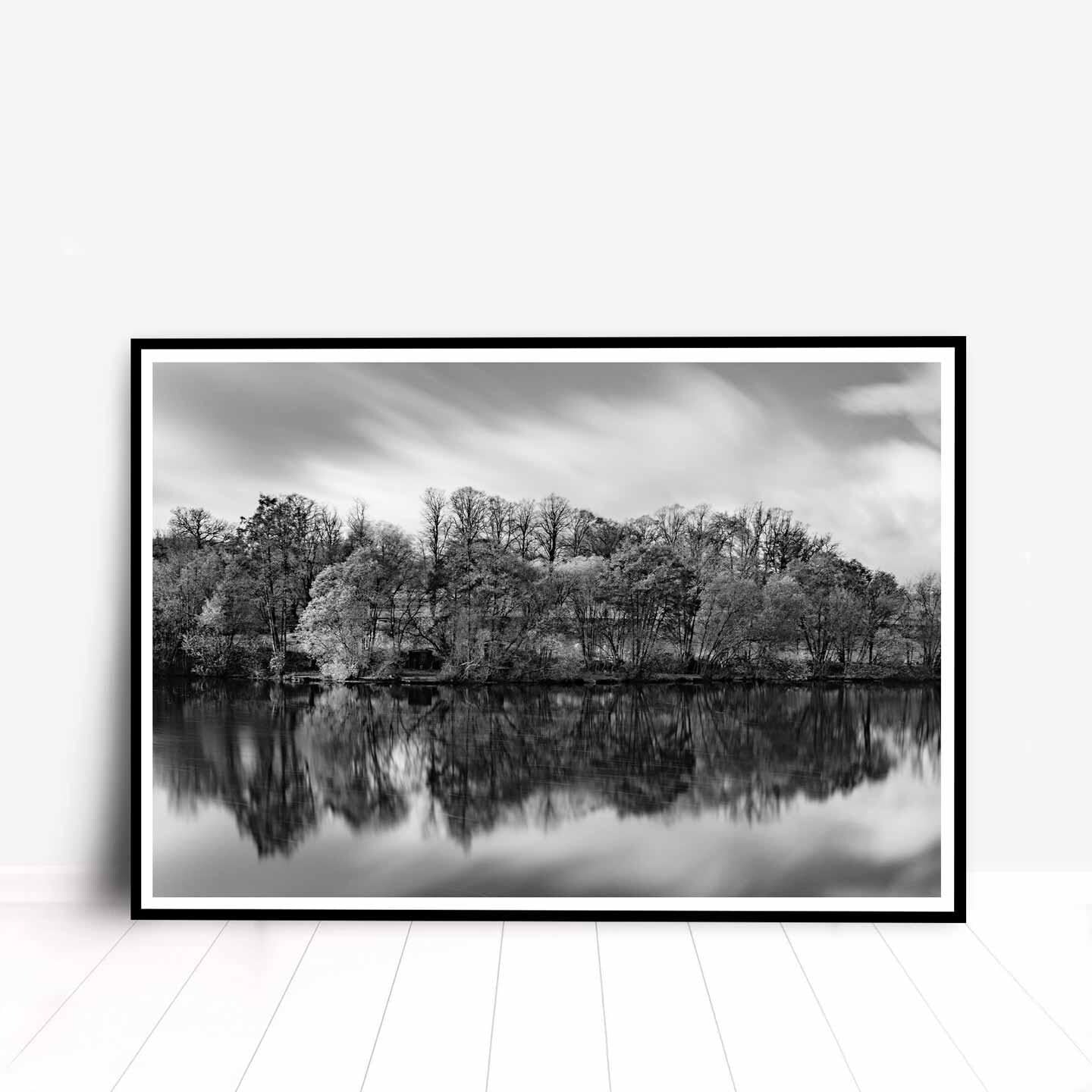 Peak District Countryside Landscape Fine Art Print in Black and White, A4, A3, A2