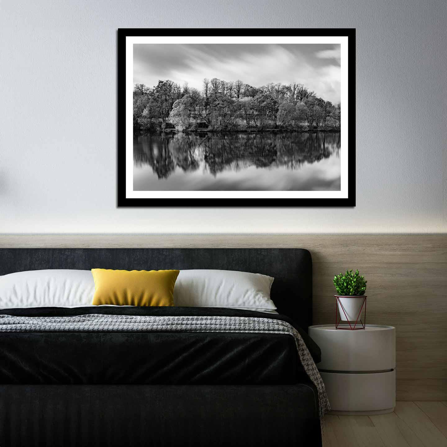 Peak District Countryside Landscape Fine Art Print in Black and White, A4, A3, A2