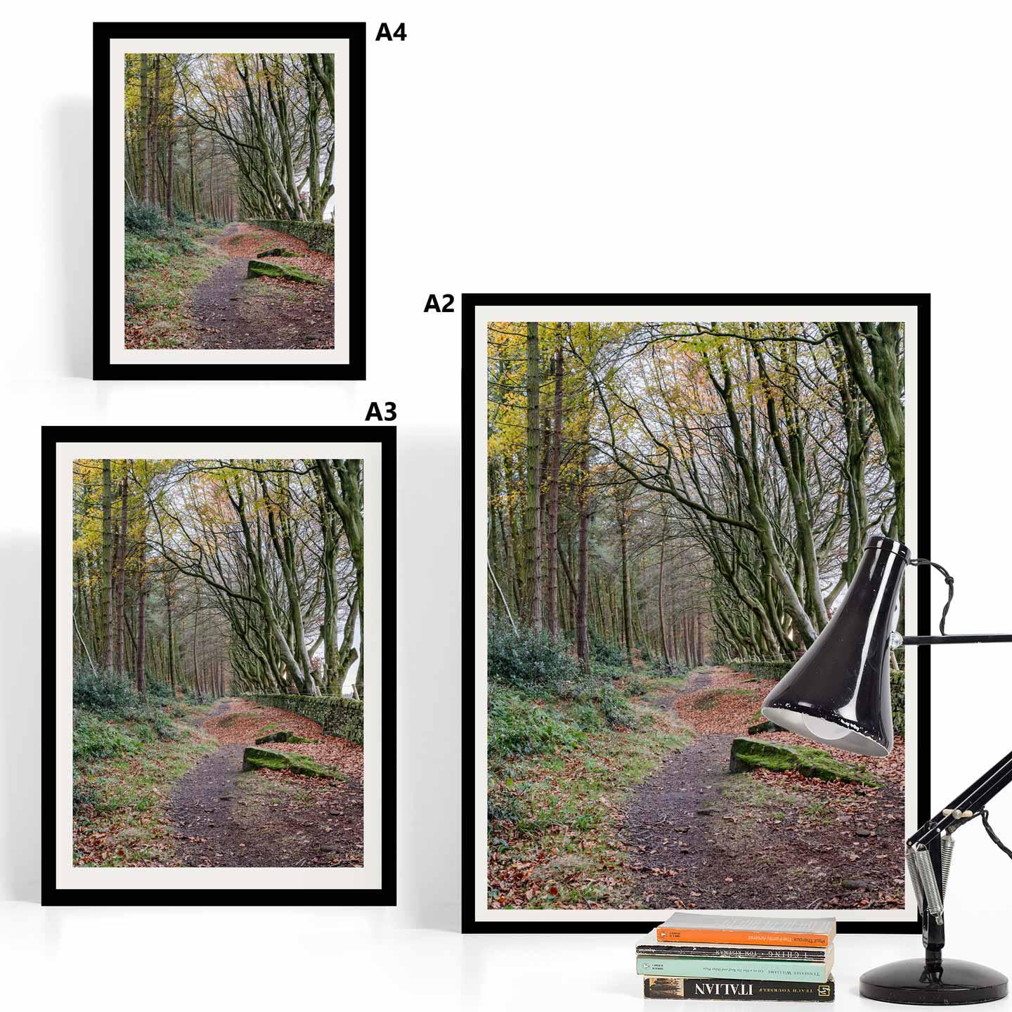 Peak District Countryside Landscape Fine Art Print, A4, A3, A2