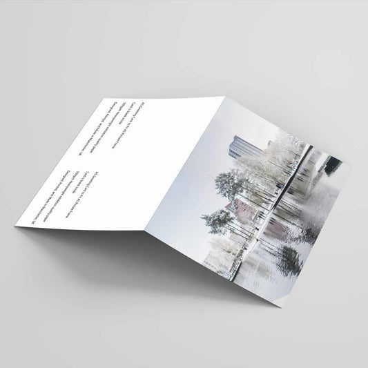 Winter Themed Greetings Card A5 to fit A5 Picture Frame, Street Photography, Wall Art, Ancoats Manchester Street Photography