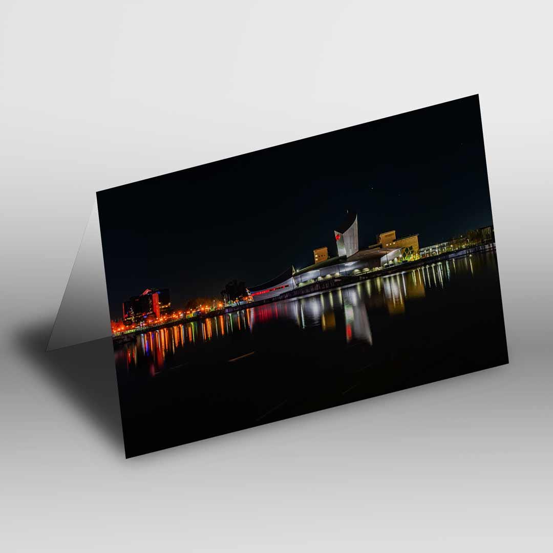 Salford Quays Manchester Greetings Card A5 to fit A5 Picture Frame, Street Photography, Wall Art, Media City