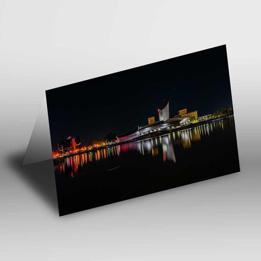 Salford Quays Manchester Greetings Card A5 to fit A5 Picture Frame, Street Photography, Wall Art, Media City