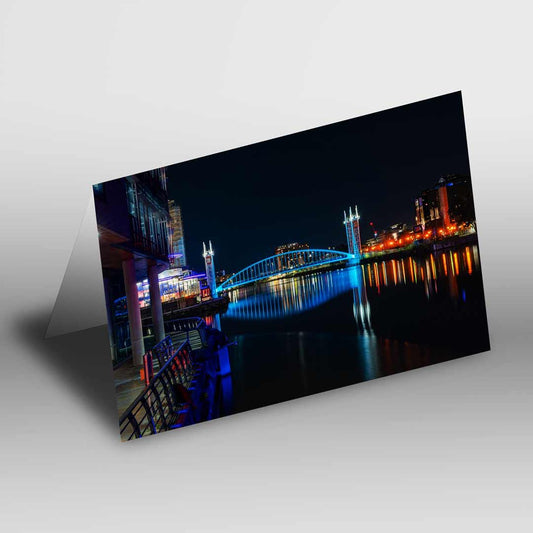 Salford Quays Manchester Greetings Card A5 to fit A5 Picture Frame, Street Photography, Wall Art, Media City