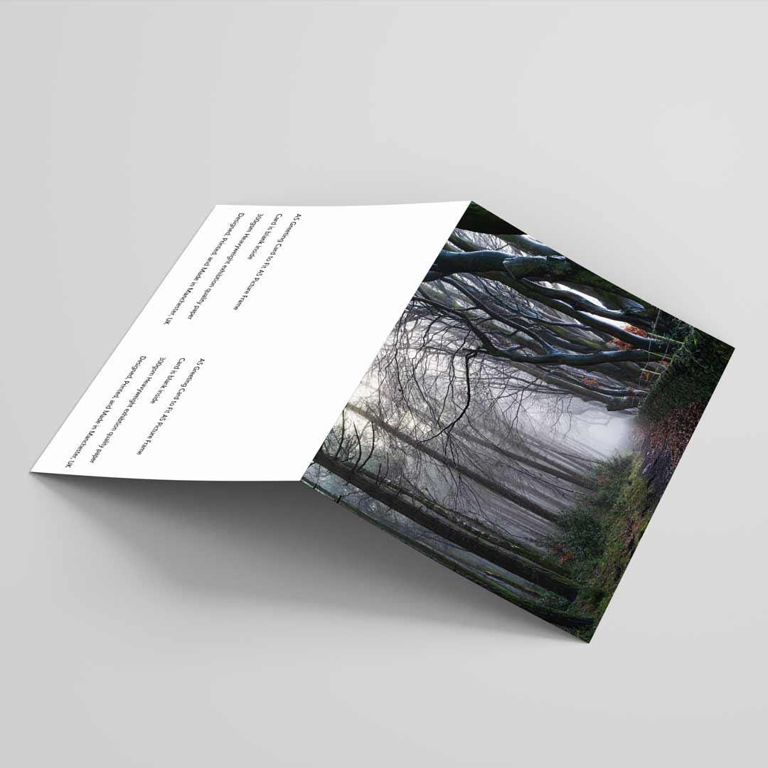 Landscape-inspired Greetings Card A5 to fit A5 Picture Frame, Street Photography, Wall Art, Mattlock, Upper Moor Peak District