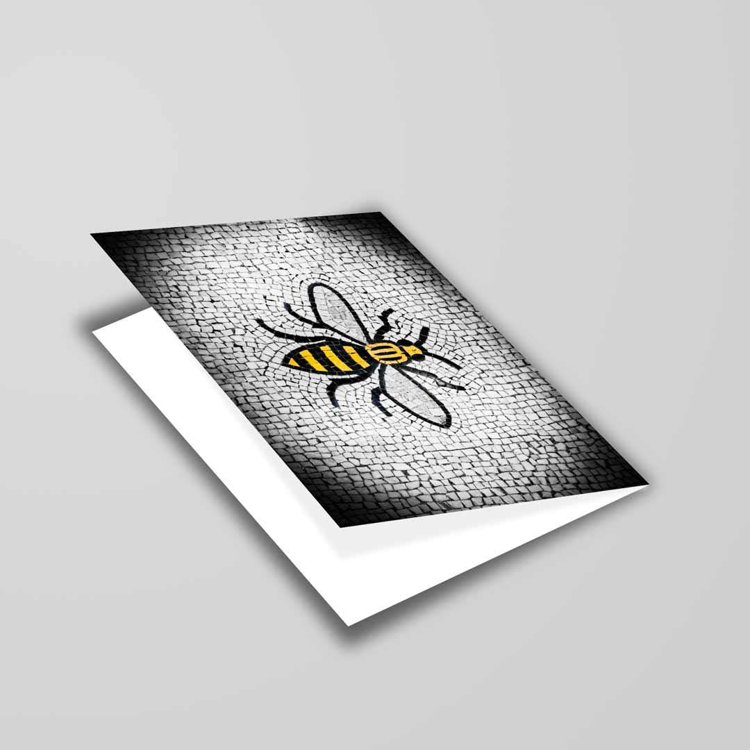 Manchester Bee Greetings Card A5 to fit A5 Picture Frame, Street Photography, Wall Art