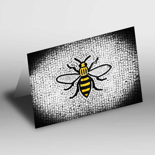 Manchester Bee Greetings Card A5 to fit A5 Picture Frame, Street Photography, Wall Art