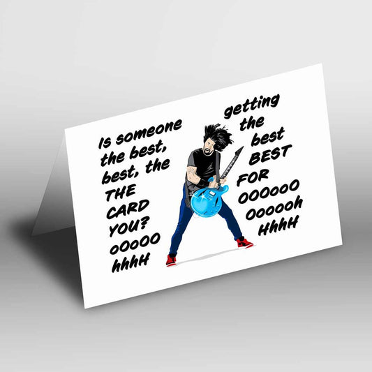 Dave Grohl Greetings Card A5 to fit A5 Picture Frame