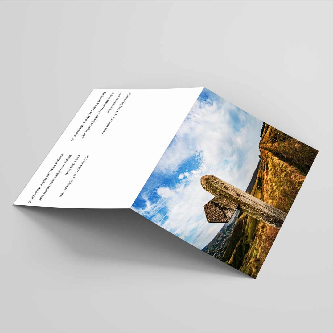Landscape inspired Greetings Card A5 to fit A5 Picture Frame, Street Photography, Wall Art