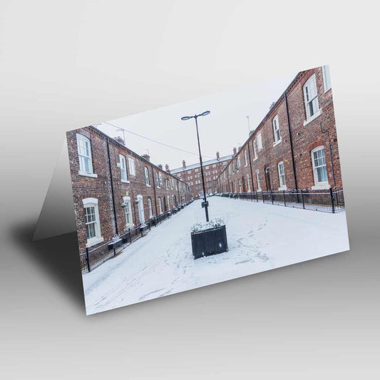 Winter Themed Greetings Card A5 to fit A5 Picture Frame, Street Photography, Wall Art, Ancoats Manchester Street Photography