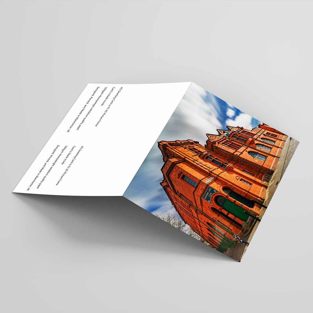 Manchester Salford Lads Club Greetings Card A5 to fit A5 Picture Frame, Street Photography, Wall Art
