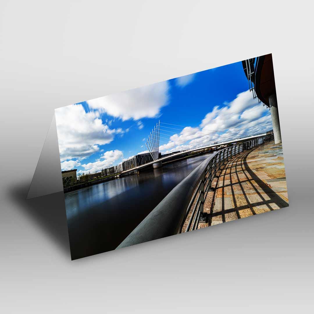 Salford Quays Manchester Greetings Card A5 to fit A5 Picture Frame, Street Photography, Wall Art, Media City