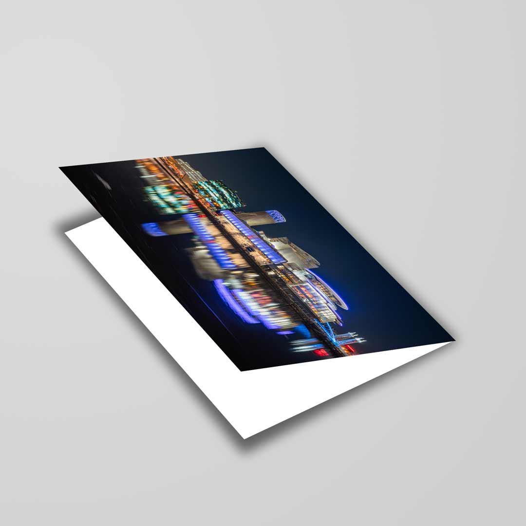 Salford Quays Manchester Greetings Card A5 to fit A5 Picture Frame, Street Photography, Wall Art, Media City