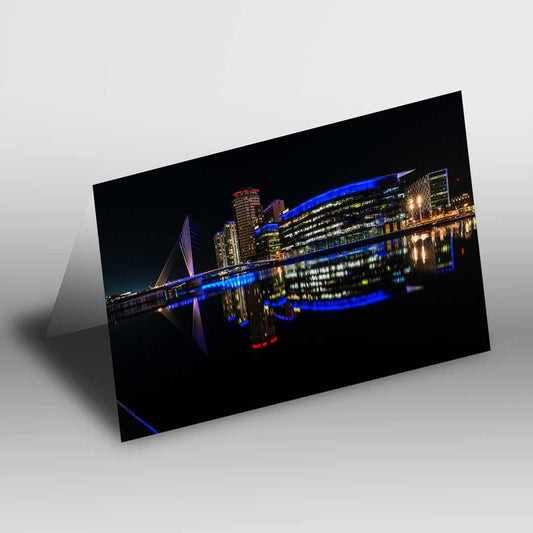 Salford Quays Manchester Greetings Card A5 to fit A5 Picture Frame, Street Photography, Wall Art, Media City
