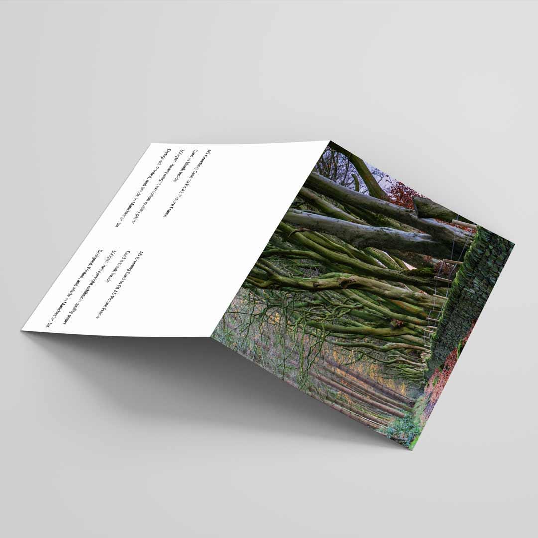 Landscape-inspired Greetings Card A5 to fit A5 Picture Frame, Street Photography, Wall Art, Mattlock, Upper Moor Peak District