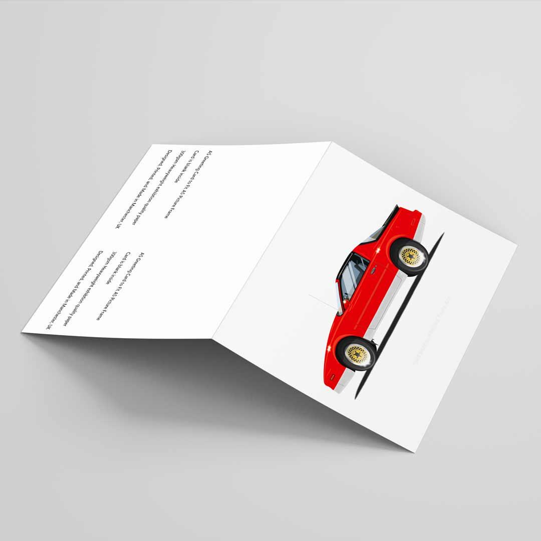 Big Trouble in Little China Greetings Card A5 to fit A5 Picture Frame, 1986 Pontiac Firebird Trans Am Illustration, Vehicle Art, Fun Pop Art