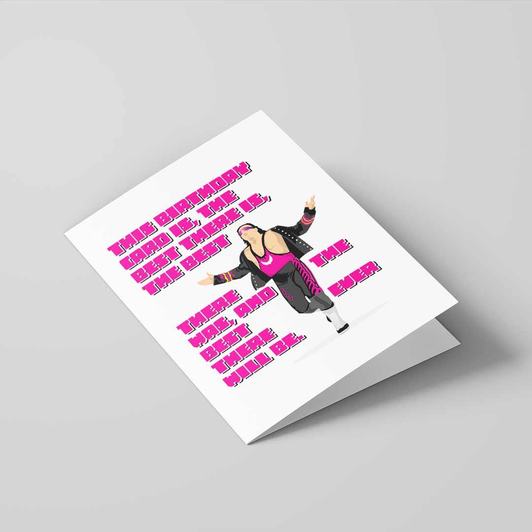 Bret Hart Best Wrestling Birthday Card