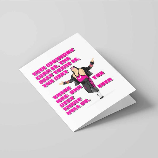 Bret Hart Best Wrestling Birthday Card